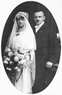 Mai 1926 Johanna & Erwin Müller, Fotograf Rausch & Pester KA