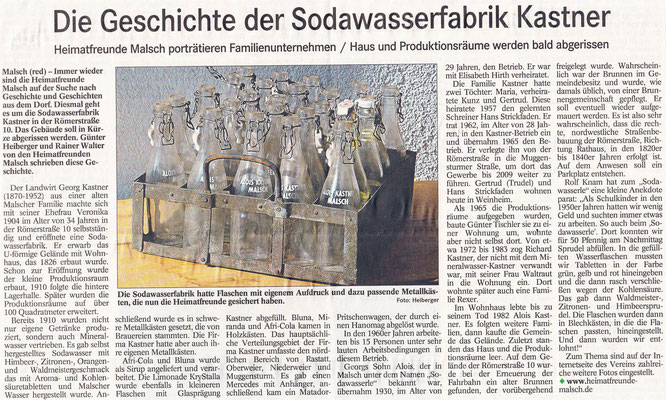 Badisches Tagblatt vom 011.12.2017