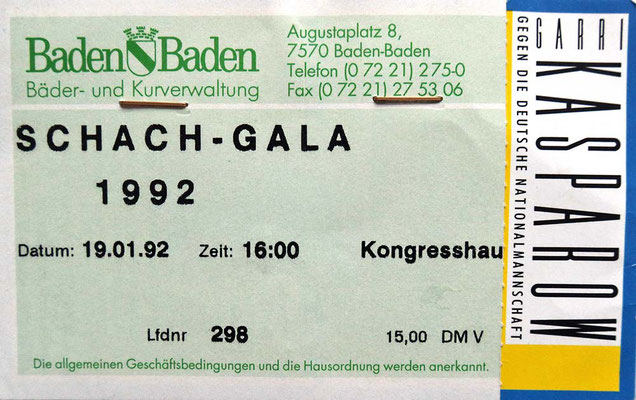 Besuch 1992 Kasparow in Baden-Baden