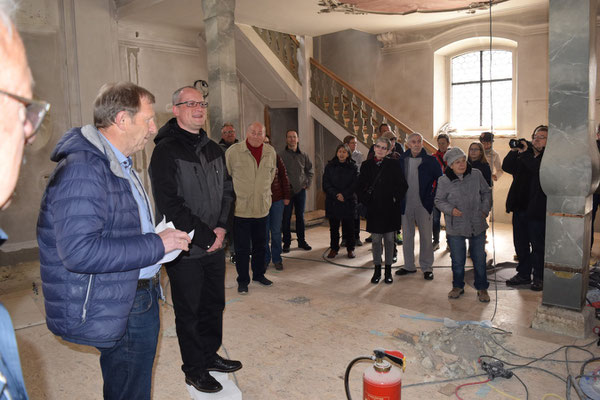 Besichtigung der Kirchenbaustelle im Mai