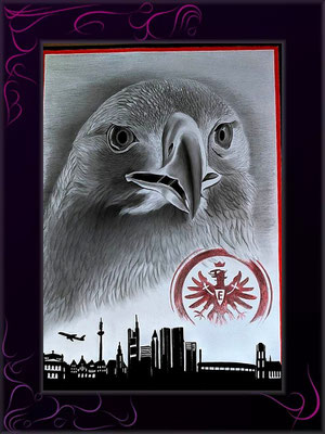 Eintracht Frankfurt Fanart Logo zeichnen