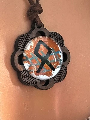 Othala Holzrune Cabochon