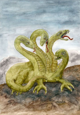 Hydra, A4 Aquarellmalerei 146,- Euro