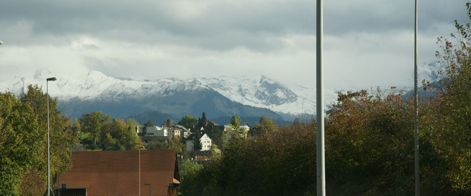 Der Schnee liegt schon recht tief