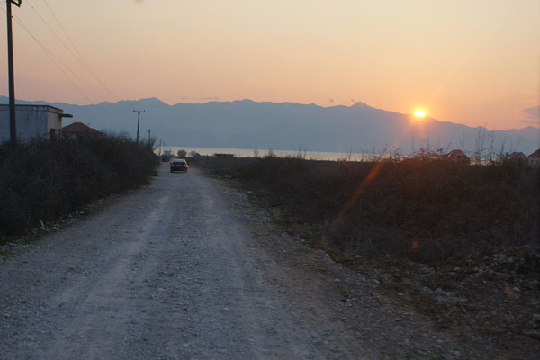 Ankunft am Campingplatz 15km hinter Shkoder am gleichnamigen See