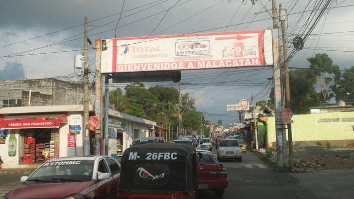 Erste Ortschaft in Guatemala