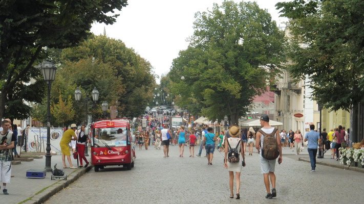 Lebhaftes Treiben in Odessa