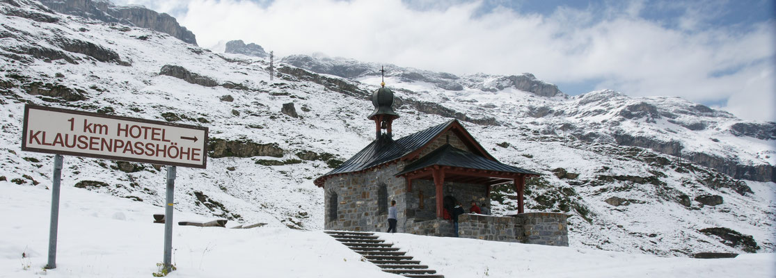 Die Kapelle auf dem Klausenpass