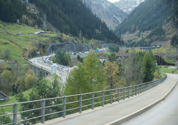 Oelspur im Gotthardtunnel. Kein Problem.......