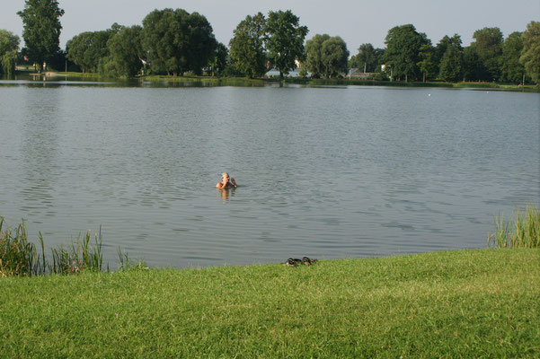 Schwuppediwupp und ich bin im Wasser