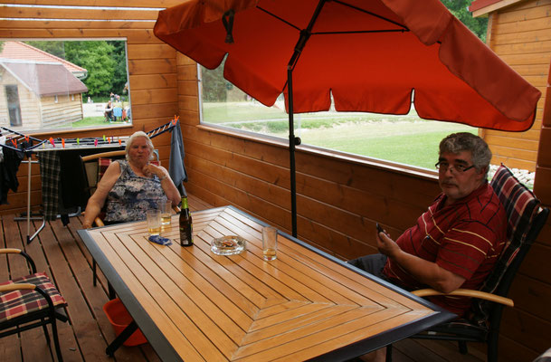 Danach ausruhen auf der Terrasse in Orsingen