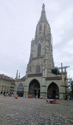 Das Münster wird wie immer irgendwo restauriert