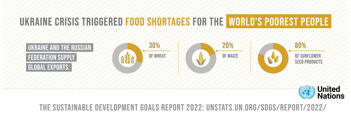 Fact 5 : Ukraine crisis triggered FOOD SHORTAGES for the world´s poorest people