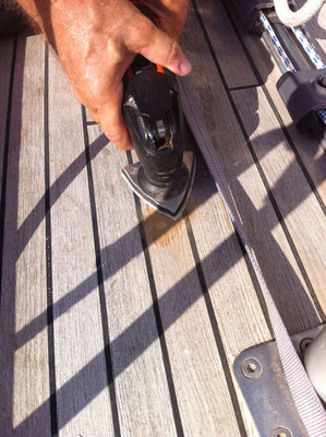 Letze Arbeiten an Deck