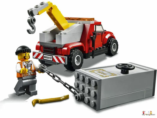 Lego City 60137 Abschleppwagen zieht Panzerschrank