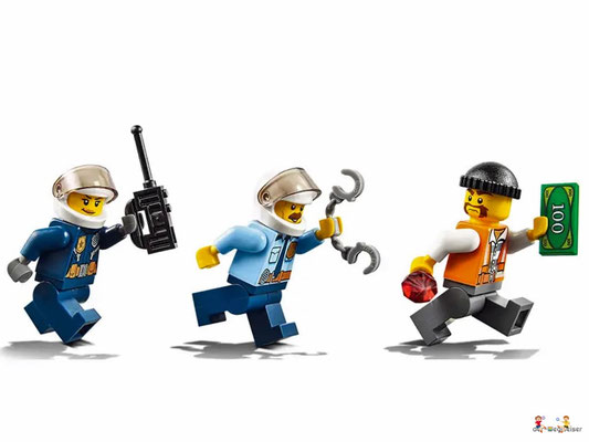 Lego City 60137: Zwei Polizisten verfolgen einen flüchtigen Ganoven