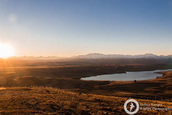 View from Mt. John Observatory close to Lake Tekapo