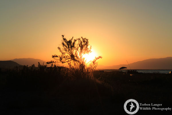 Sunset at Issyk-Kul