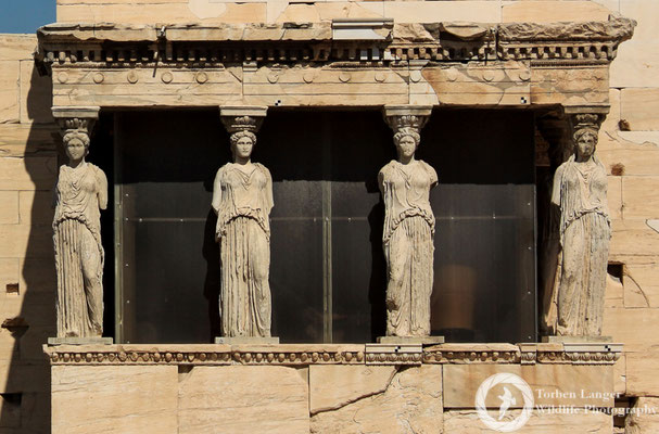 Noseless ladies at the Acropolis