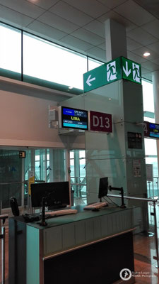 Getting ready for the adventure at Barcelona airport