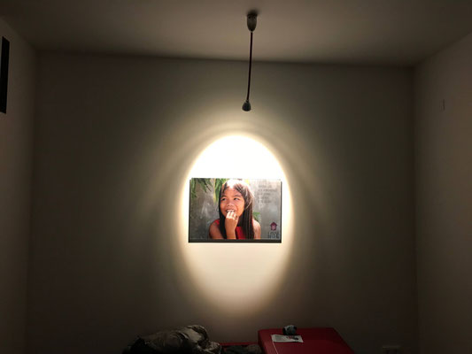 Akzentbeleuchtung im Eingangsbereich