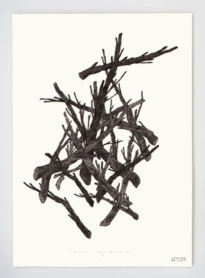 AUTO-CONSTRUCTION I  _ 21x29.7cm  _ stylo et encre de chine _ papier ursus 300gr.