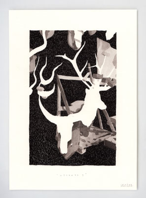 ATTENTE I _ 21x29,7cm _ encre et lavis _ papier Ursus 300gr