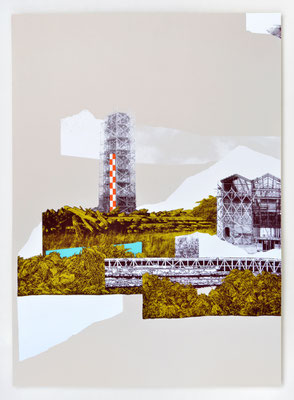 "REPAIRE 03" / Sérigraphie 70x100cm / collaboration avec Macula Nigra