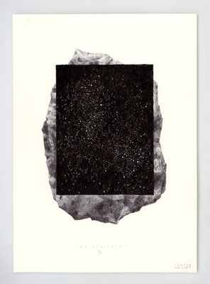 VENDU - SOLD /// ARCHEOLOGIE III _ 21x29,7cm _ encre et sérigraphie