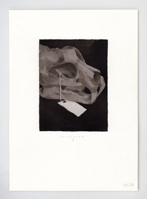 ENTRACTE II _ 21x29,7cm _ stylo et lavis _ Papier Moulin du Roy Feuille 300 gr