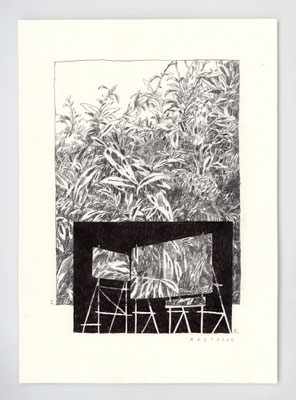 VENDU - SOLD /// "ARTIFICE" / Graphite & stylo / 21x29.7cm