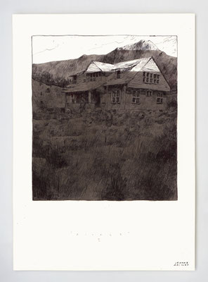 VENDU - SOLD /// RIVAGE II _21x29.7cm _ stylo et encre de chine _ papier ursus 300gr.