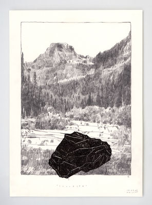 VENDU - SOLD /// COLLECTE I _ 21x29,7cm _ graphite et encre _ papier Ursus 300gr