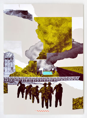 "REPAIRE 03" / Sérigraphie 70x100cm / collaboration avec Macula Nigra