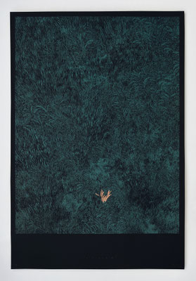LISIERE 05 _ 40x60 cm _ sérigraphie 4 passages _ papier fabriano 285gr