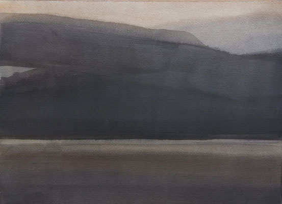 Jan Baas - Z.T. - aquarel - 55 x 70 