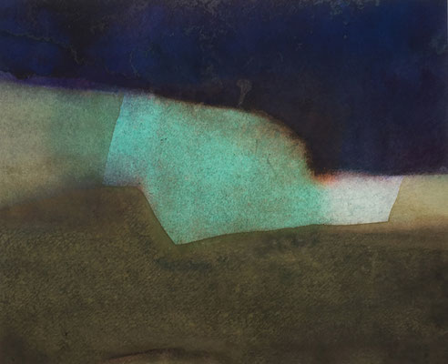 Jan Baas - Z.T. - aquarel -   20 x 28 
