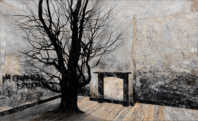 Dominique Ampe   Ma chambre a Bruxelles. 78 x 49