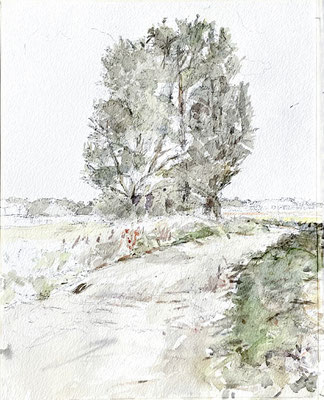 Amsterdam, Raampoort 2, aquarel, 39 x 29 cm, 2021