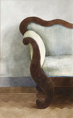 Agnes van Gelder Biedermeier bank 67 x 41 