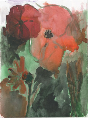 Janneke de Bruijn       Z.t. Waterverf op papier  18 x 24  2020  