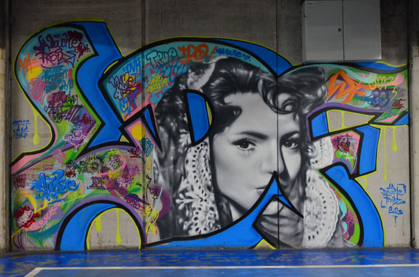Photo dans une fresque, de La Douche Froide