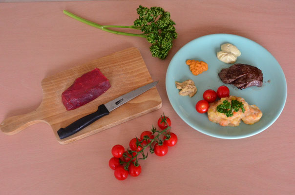 Steak purée