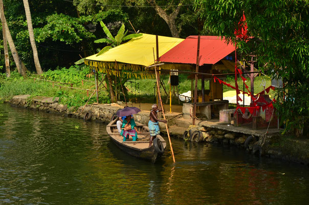 Maisons au bord de l'eau (Alleppey)