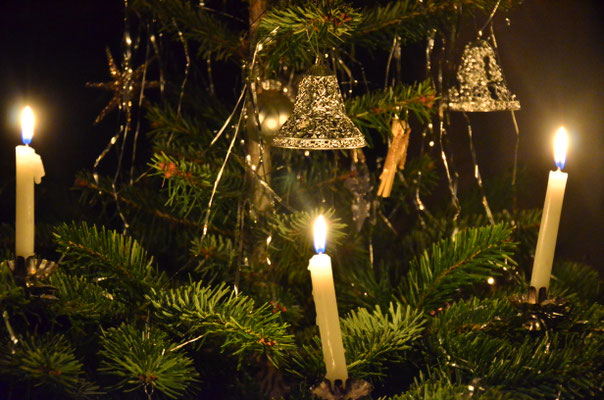Bougies du sapin de Noël