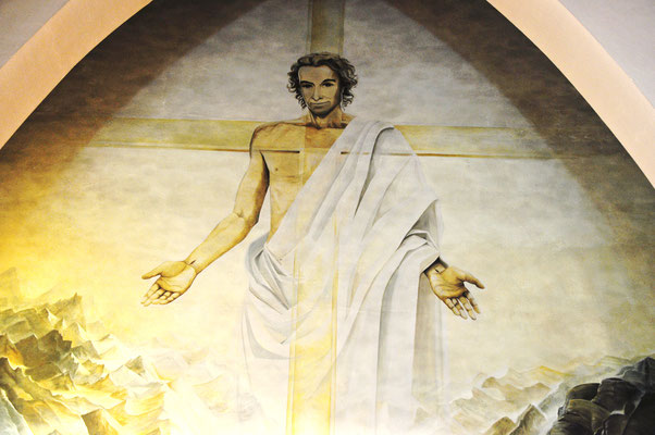 Jésus-Christ, vivant pour toujours (église de Saint-Lary, Hautes-Pyrénées)