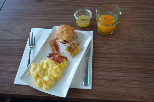Œufs brouillés au bacon