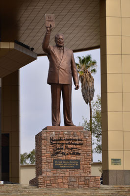 Sam Nujoma, premier président de la République de Namibie, Musée de l'Indépendance, Windhoek, Namibie