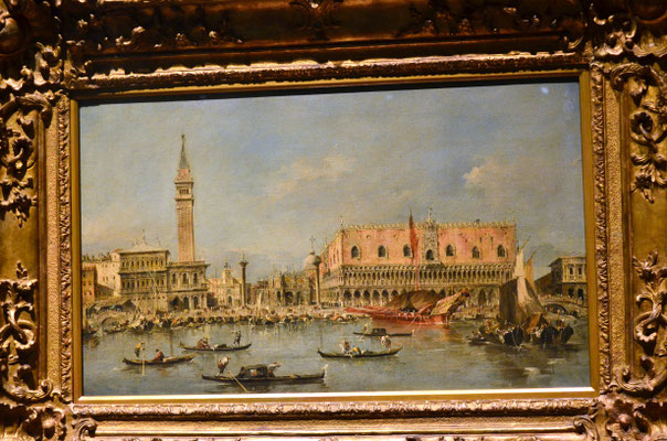 Francesco Guardi, Vue du palais ducal de Venise (Musée Gulbenkian, Lisbonne)