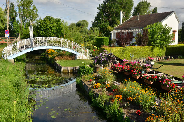 Hortillonnages au bord de la Somme, Picardie